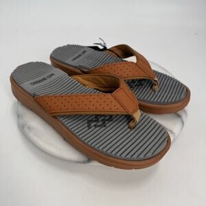 NWT Mens Mio Marino Memory foam flip flops